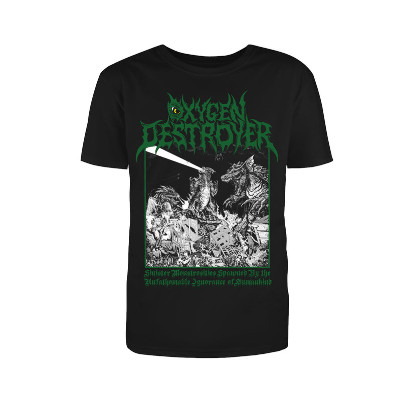 Oxygen Destroyer - Sinister Monstrosities Spawned by the Unfathamble Ignorance of Humankind T-Shirt