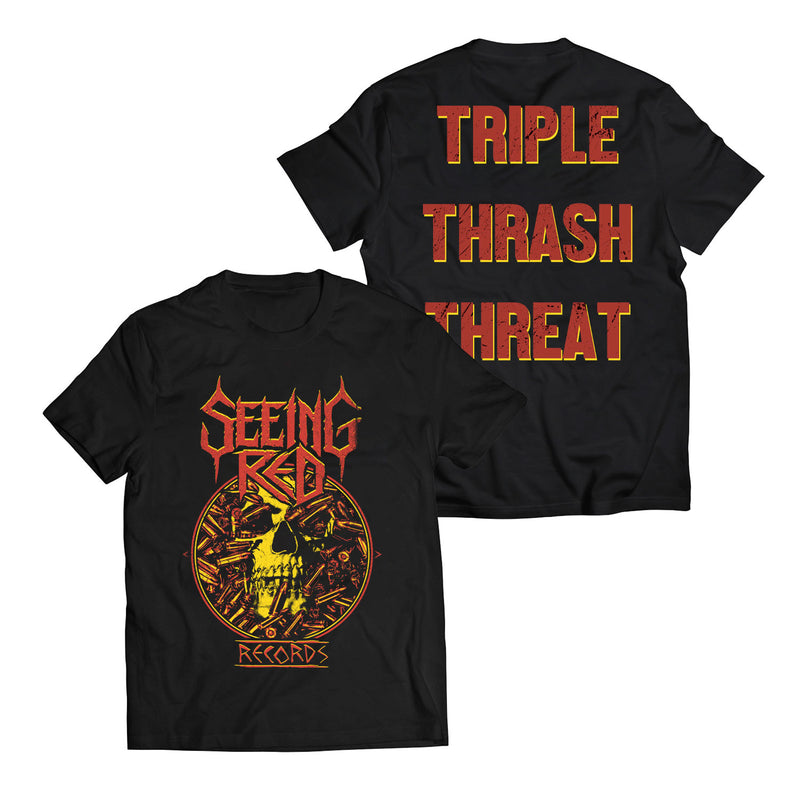 Seeing Red Records - Triple Thrash Threat&nbsp;T-Shirt